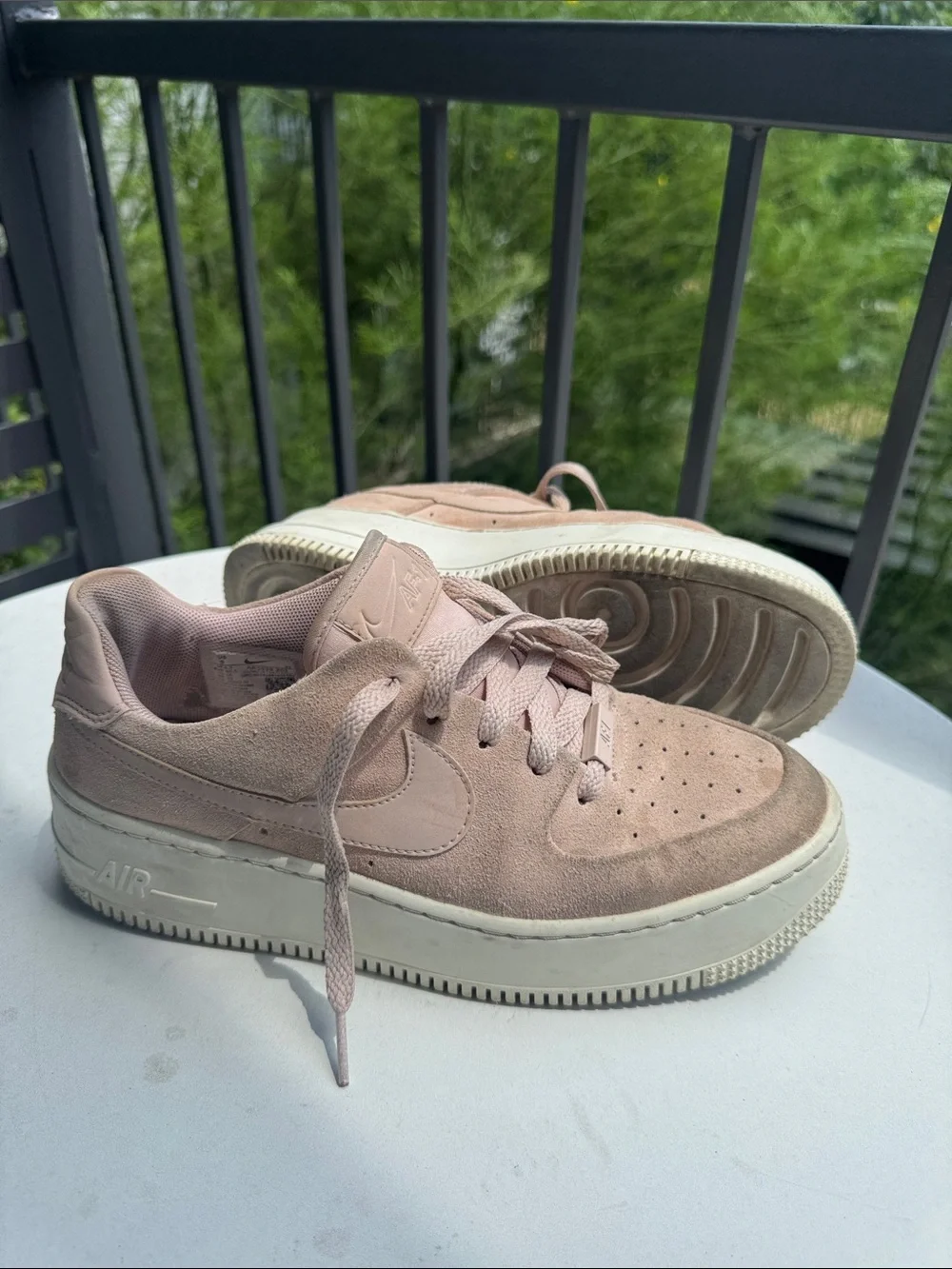 Nike Women’s Low Top Suede Sneakers - Blush Pink